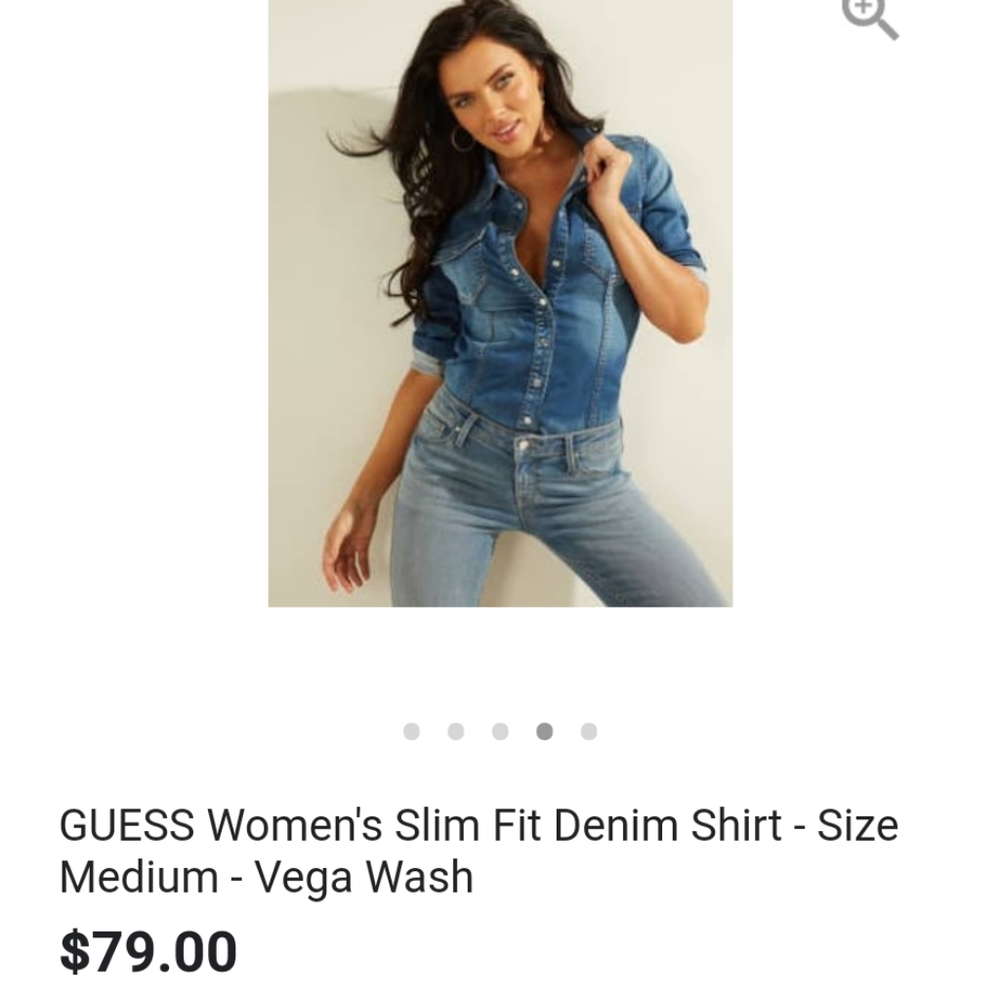 💓Guess slim fit denim shirt💖